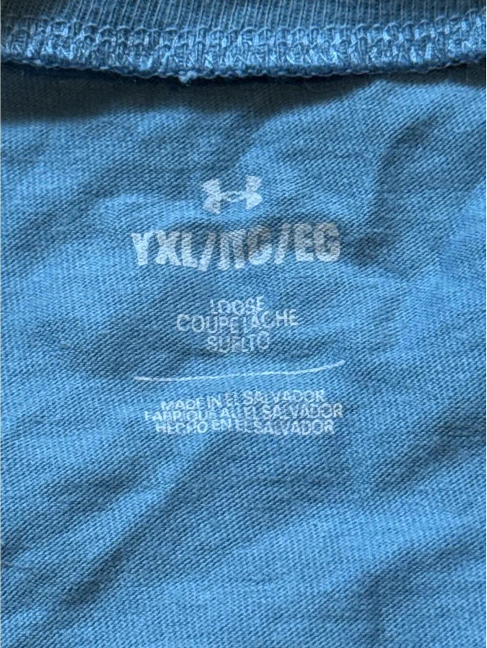Under Armour Boys Blue Casual Loose Fit T-Shirt YXL - Picture 2 of 3